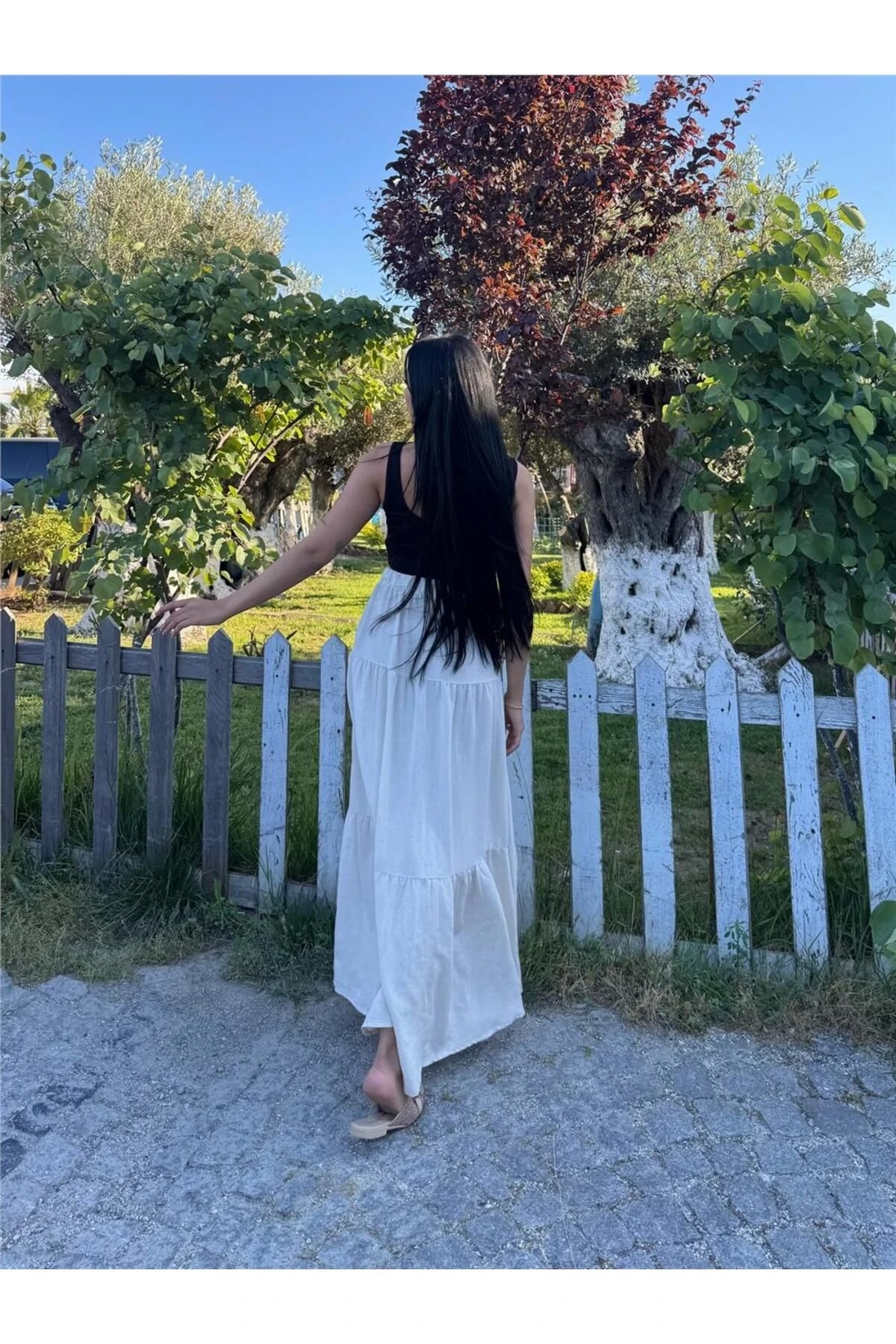 Taş Beli Lastikli Etek