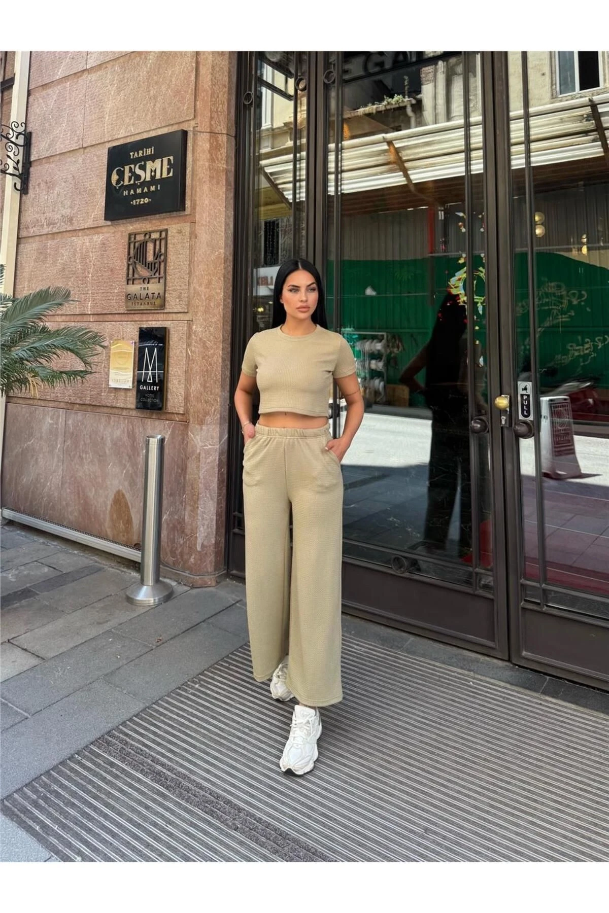 Vizon Modal Esnek Kumaş Bisiklet Yaka Takım