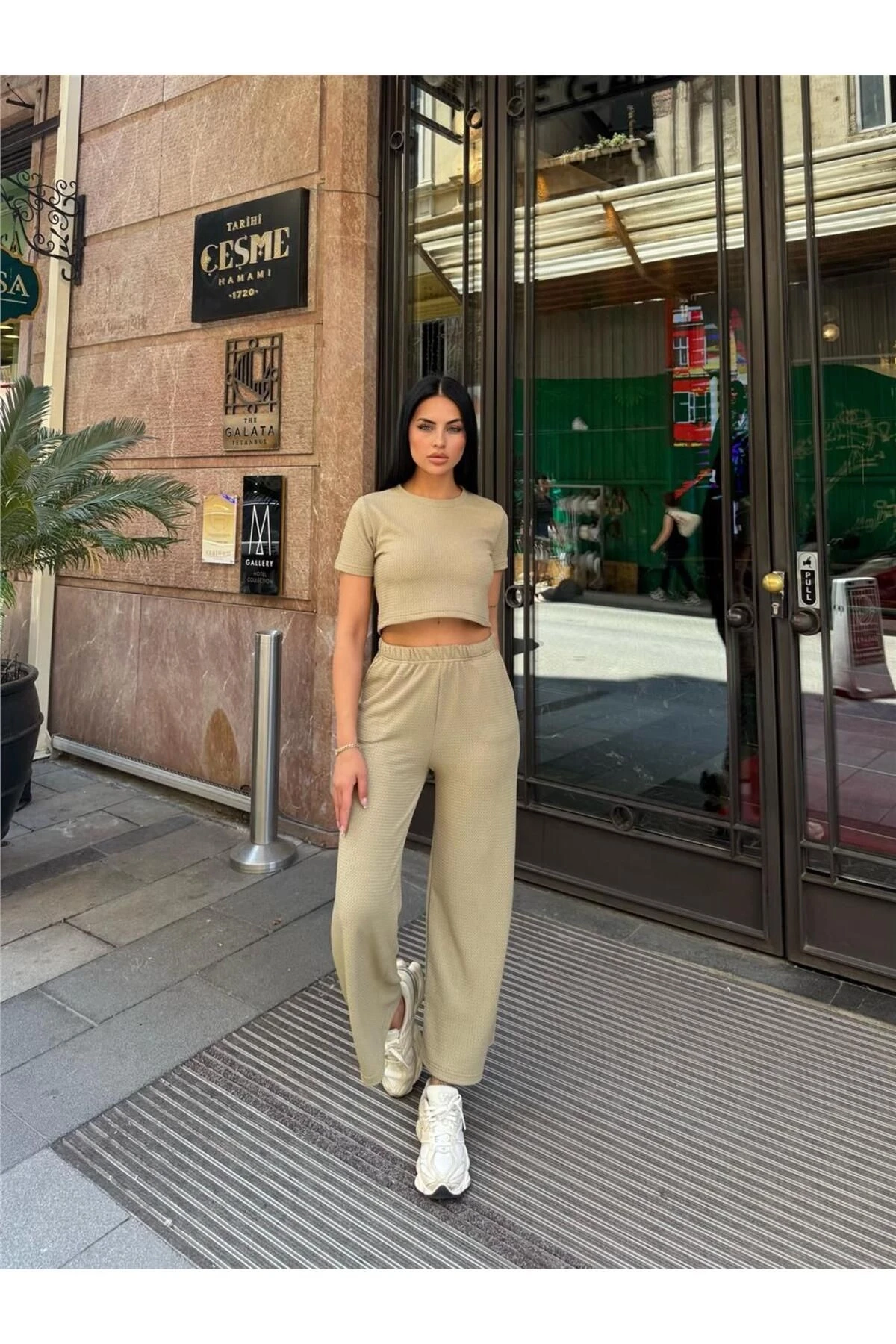 Vizon Modal Esnek Kumaş Bisiklet Yaka Takım