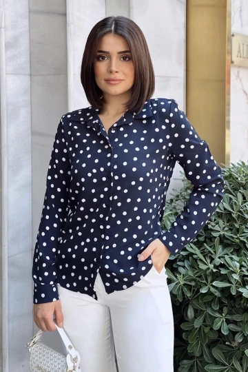 Laci Klasik Yaka, Uzun Kol, Digital Baskılı Kumaş, Regular Kalıp/Kesim, Gömlek